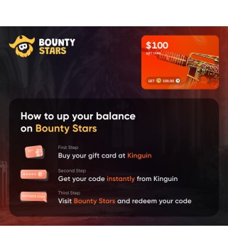 Bountystars.com $100 Wallet Card Code Key GLOBAL